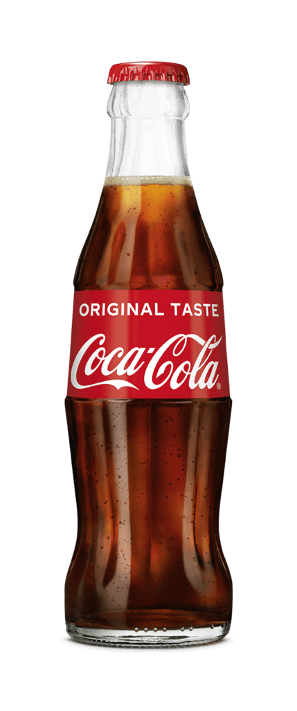 Coca Cola fles glas klein 20 cl.