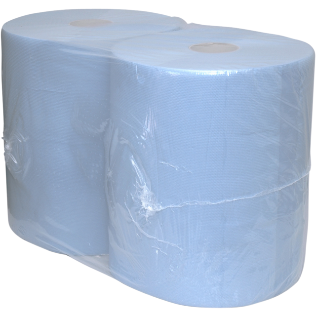 Industriepapier verlijmd blauw  2 laags