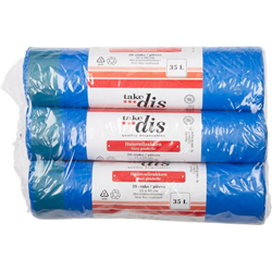 Trekbandzak blauw 55 x 60cm 35 L.