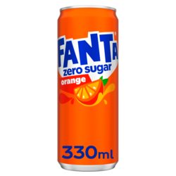 Fanta Orange Zero blikjes 33 cl.