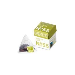 Bradley's piraminis green tea, lemon, fairtrade No55 2gr