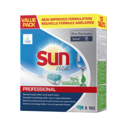 Sun Pro Formula vaatwastabletten all-in-1 - 102 stuks